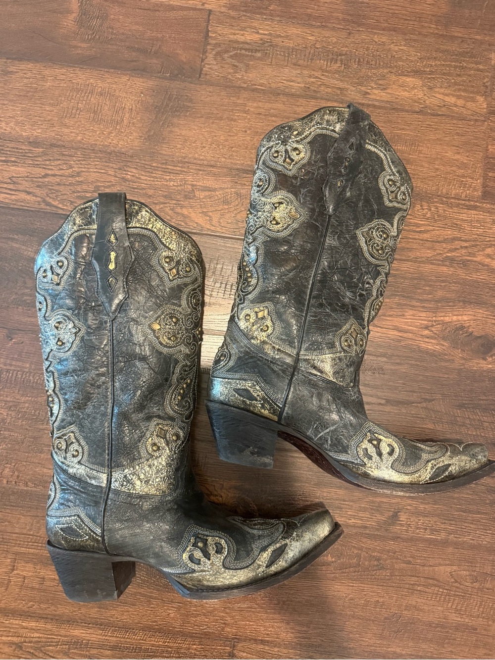 Corral Boots Tan Leather Cowboy Boots